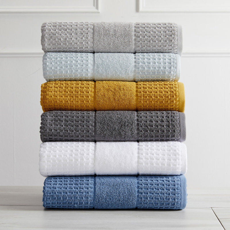 Wade Logan® Aneko Cotton Waffle Bath Towels & Reviews | Wayfair
